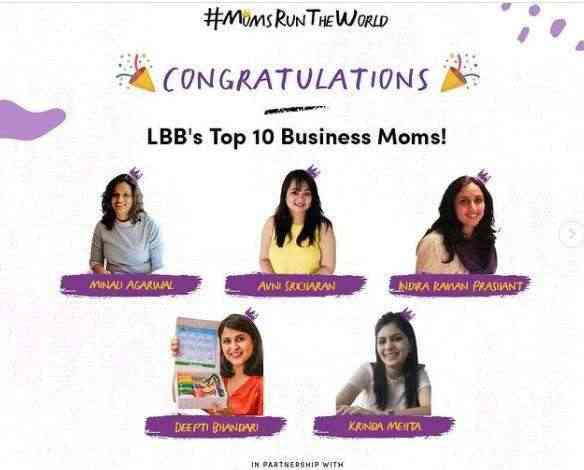 The feature pic of LLB's top business moms
