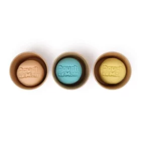 calm color playing clay and dough