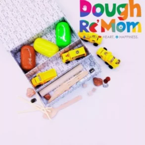 construction theme playdough set for your kids